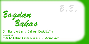 bogdan bakos business card